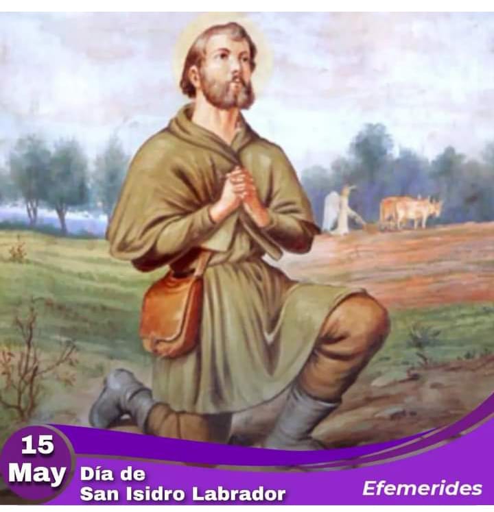 BailadoresGNB's tweet photo. #15MAY
El 15 de mayo se celebra el día y la Fiesta de San Isidro Labrador, el patrono de los agricultores a quien le cantan: San Isidro Labrador quita el agua y pon el Sol.
#PACBAIDORES
#D222 https://t.co/8yLG88lVMi