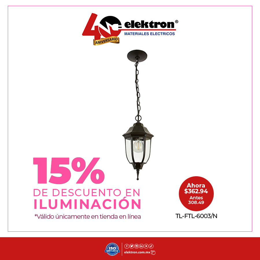 Elektron_mx's tweet image. ¡HOY, último día para aprovechar el 𝟭𝟱% 𝗱𝗲𝘀𝗰𝘂𝗲𝗻𝘁𝗼 en toda la línea de iluminación!

💡Utiliza el código: MAMÁ

Compra aquí: 
🛒elektron.com.mx/iluminacion

#SoyElektron  
#Tecnolite
#CooperLightingSolutions
#IIluminaciónMegamex
#Ledvance