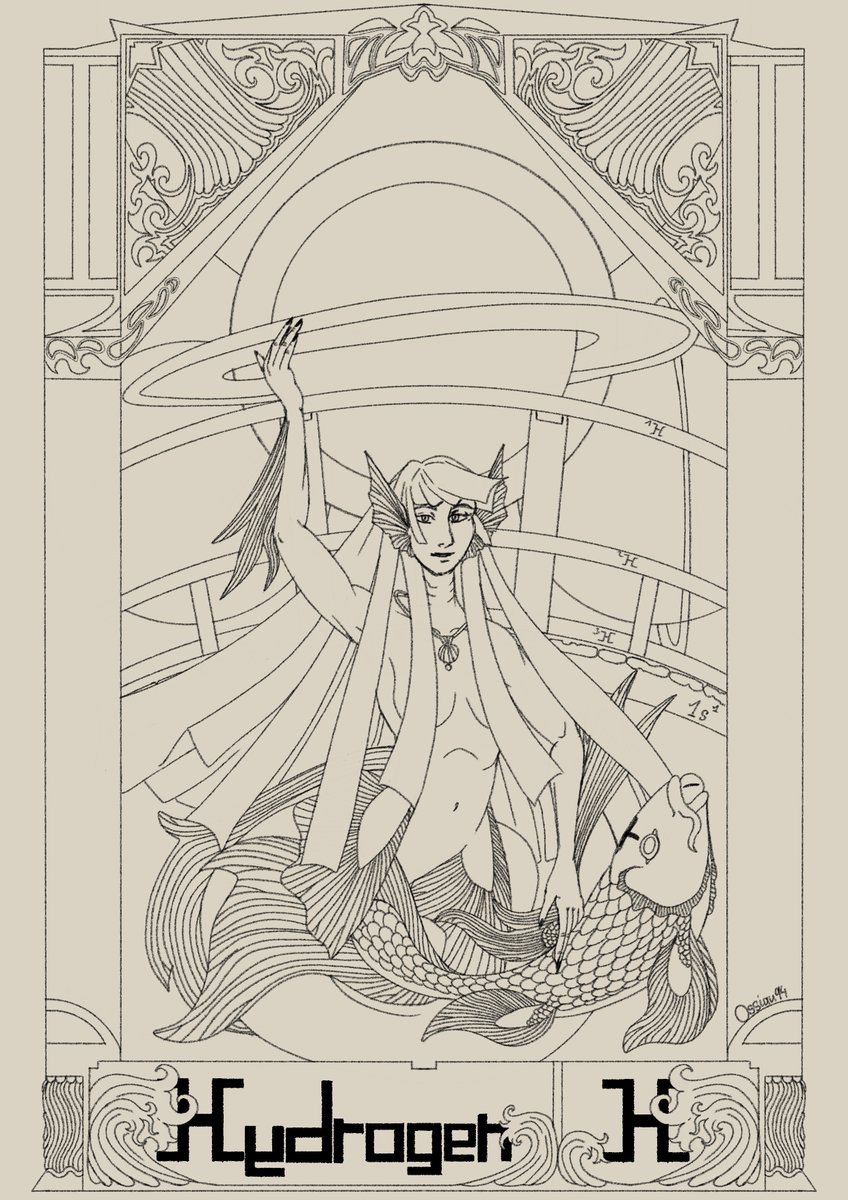 Oss_Ossian94's tweet photo. Lineart - Hydrogen
I like how this one looks
#mermaid #mermay #original #originalart #digitalart #wip #workinprogress #lineart #sketch https://t.co/8tVkNF706S