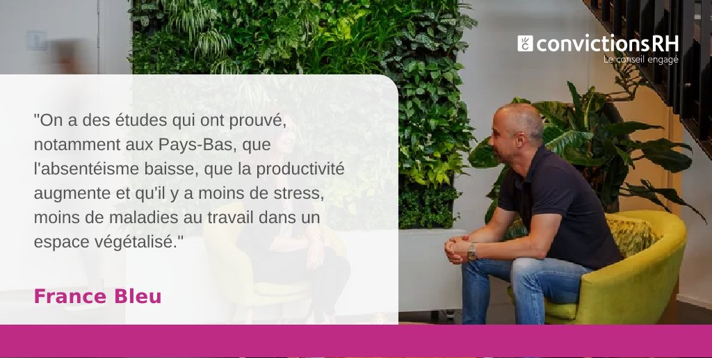 convictionsrh's tweet photo. #EnvironnementDeTravail | En entreprise, les #plantes 🌱 ont de nombreuses vertus : #dépollution, #insonorisation.. et bien +. ⤵️
Les créateurs de "Brut et végétal" en parlent 🎙️ sur @francebleu : https://t.co/CeTSeYSYjg
Avouez, vous avez une plante sur votre bureau ? 😊 https://t.co/32qMtimooc