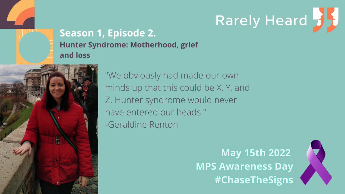 Today is #MPSAwarenessDay

We're sharing Geraldine Renton’s (<a href="/ItsMe__Ethan/">itsme&ethan</a>) #RarelyHeardPodcast episode where she discusses how her world changed forever in 2020 when her son Ethan passed away due to #HunterSyndrome

Listen now and share 

#ChaseTheSigns

rarelyheard.org/rarely-heard-s…