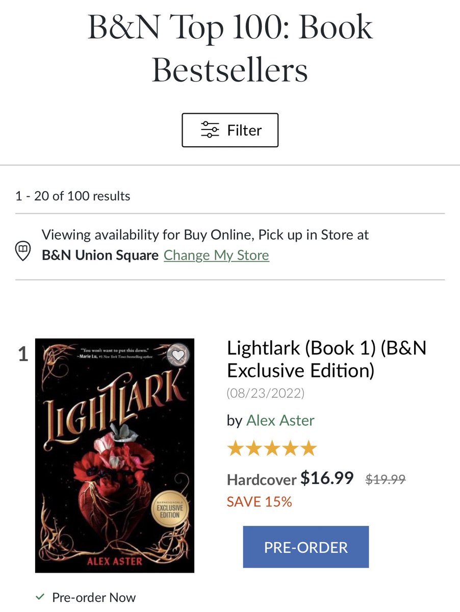byalexaster's tweet photo. My book that was rejected by 16 publishers and countless literary agents is now the #1 book at Barnes &amp; Noble, 3+ months before its release.

Don’t give up. It only takes one person believing in you to change your entire life.

@katedetweiler @PiqueBeyond @BNBuzz https://t.co/fbXibnU5Wp