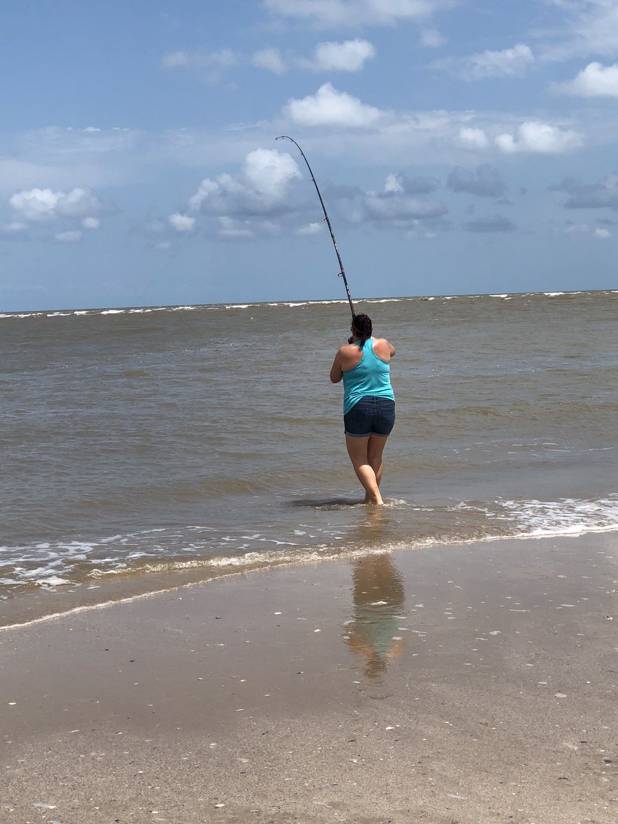 GallardoGarciaV's tweet photo. Bull reds! #FishingGirls #RedDrums #BeachLife #SurfFishing https://t.co/strKuEQMFN