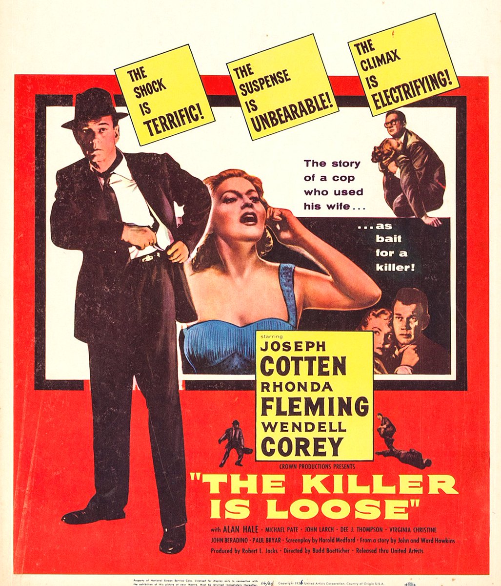 scottiehutch's tweet photo. THE KILLER IS LOOSE (1956) #NoirAlley #FilmNoir #CrimePictures #CrownProductions #TCMParty https://t.co/1KrIEs4Z3N
