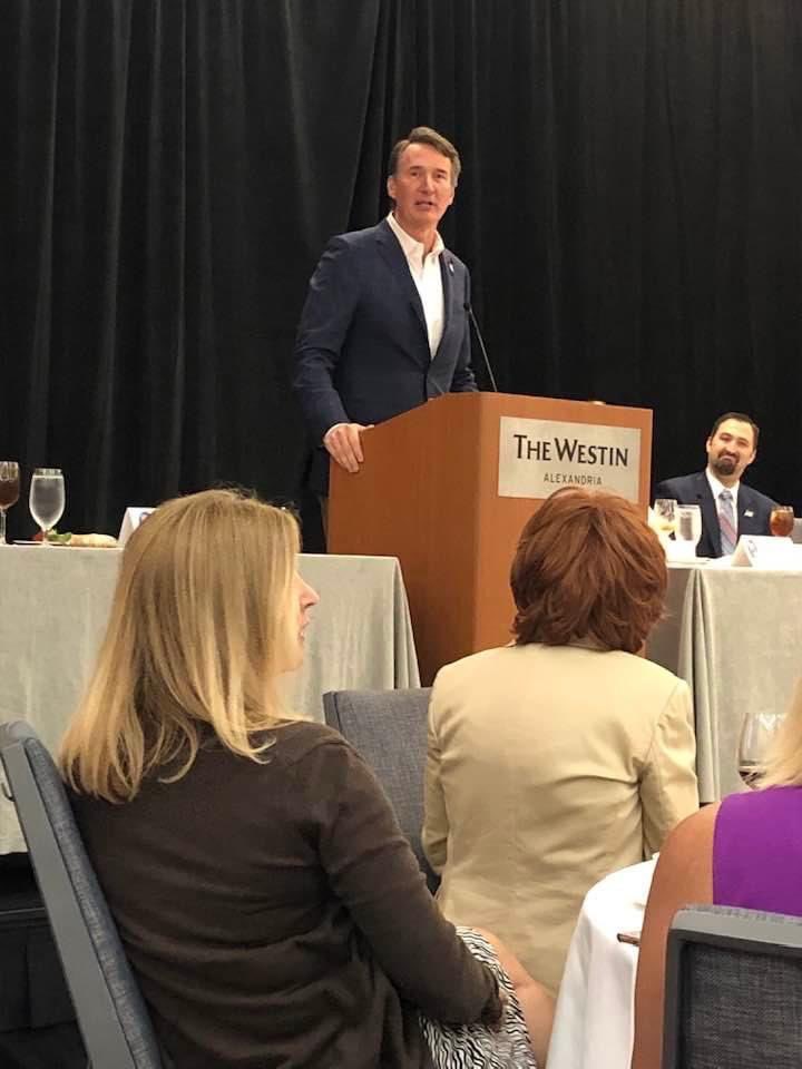 MonCarpioVA's tweet photo. So honored to have met Chairman Anderson in person &amp; spoken at the same podium as Governor Youngkin had just spoken from just a few hours earlier!   Great to meet wonderful ladies from all over Virginia.  

#PumpUptheVote #YearoftheWoman https://t.co/KG0ldSpyPL