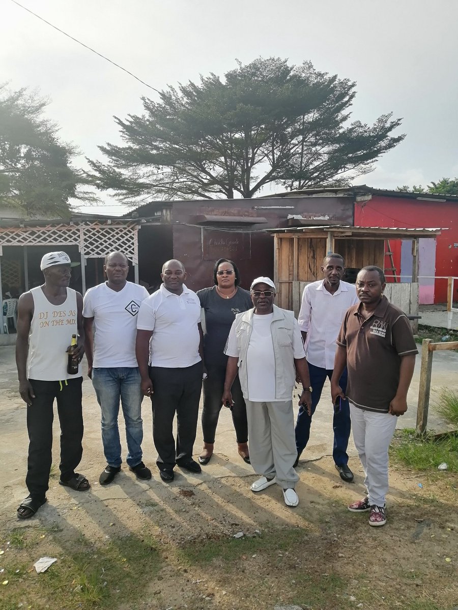 Le patriote président David Mbadinga sur le terrain le samedi 14 mai 2022