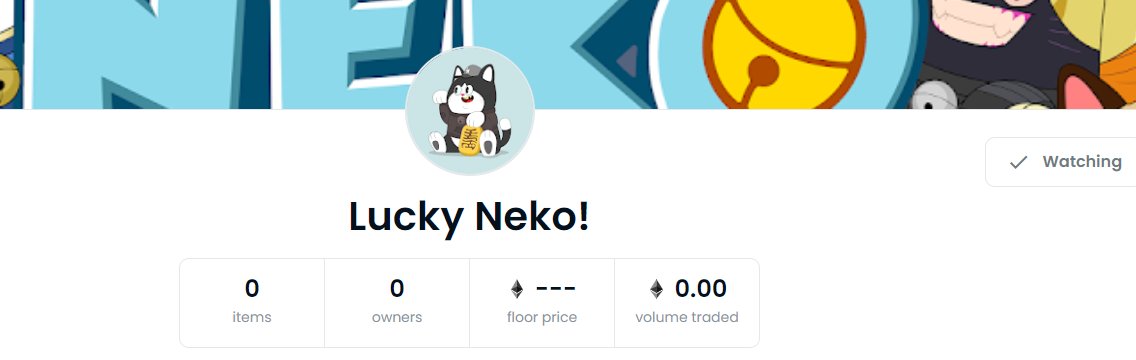 Lucky Neko NFT tweet media