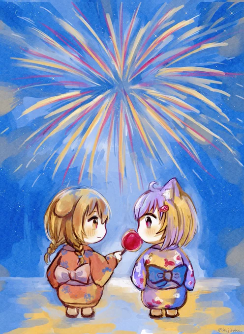 夏はすぐそこ
#絵かゆ #できたてころね 