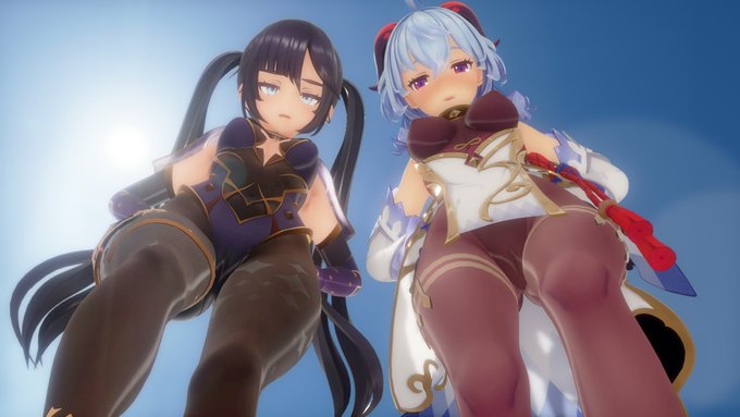 あぁ…ここは楽園か_(:3」∠)_
ストッキングの日なので原神からモナちゃんと甘雨ちゃん🥰

タイツかもしれないけど気にしない! 