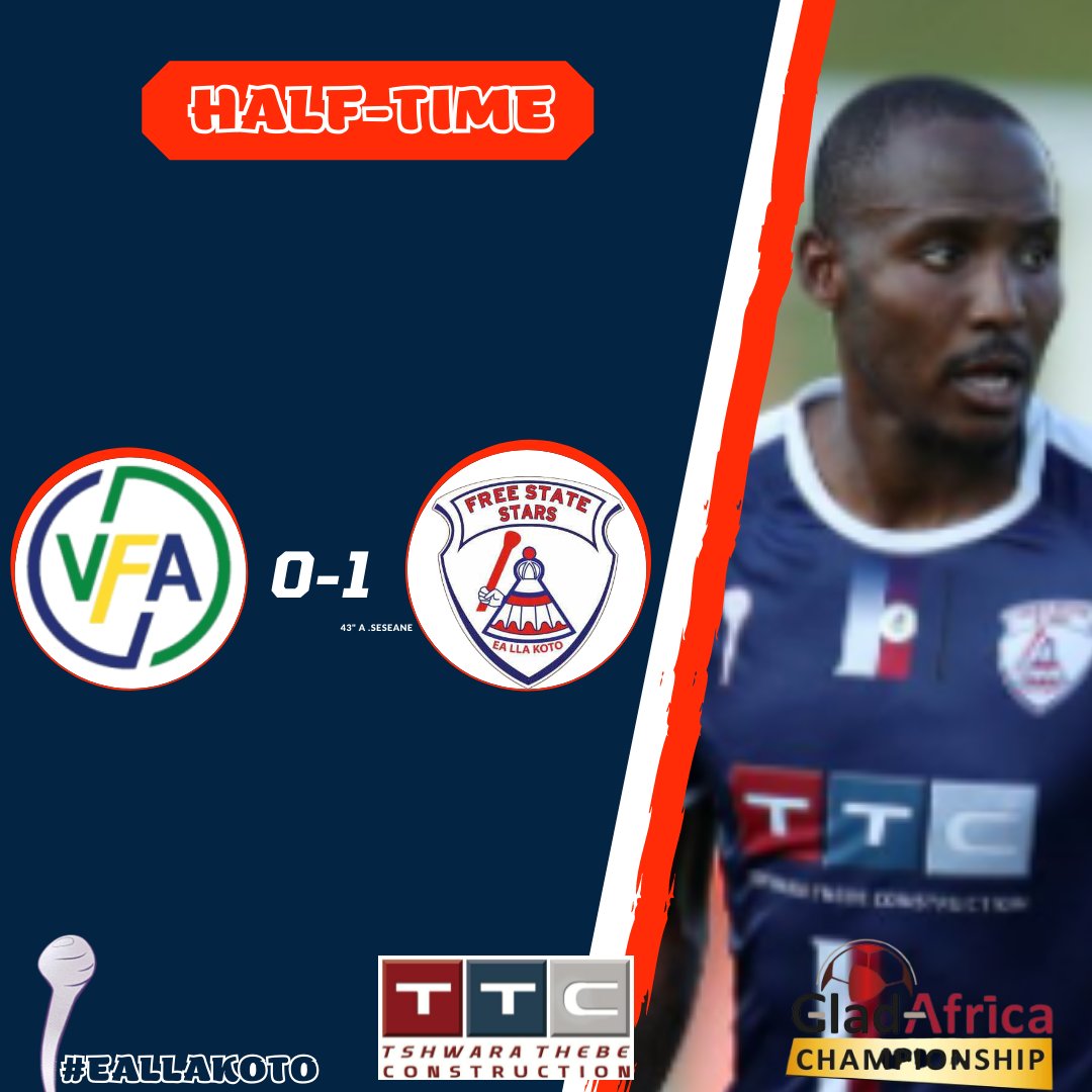 FSStarsUpdate's tweet photo. 🔴 H A L F - T I M E⚪

Venda Football Academy 0-1* Free State Stars

 #GladAfricaChampionship #eallakoto #RedArmy #FSStars #KotoBrand https://t.co/DgqYo3UOvf