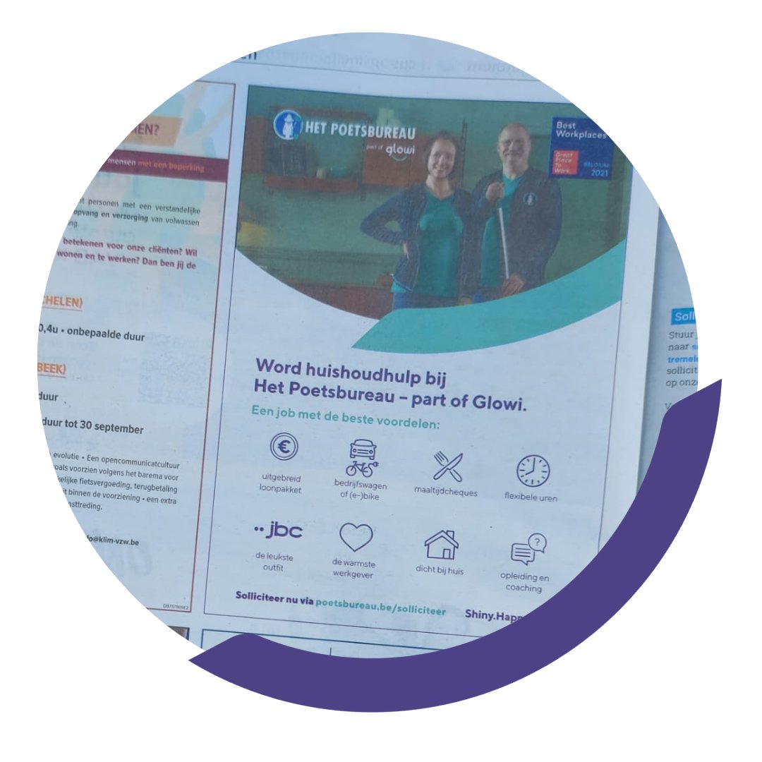 En ook vandaag staan we in De Zondag! Ben jij nog op zoek naar een leuke job? Of ken jij nog iemand die op zoek is naar een leuke job? Deel dit dan zeker!

#shinyhappyglowi