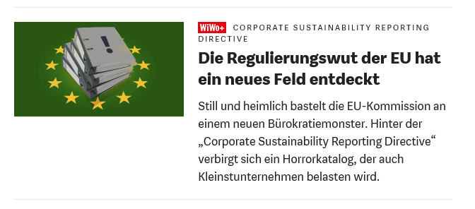 eCom_ki's tweet photo. Der ganz normale #EU-Wahnsinn: 

#Reportingmonster: Corporate Sustainability Reporting Directive

Horrorkatalog, auch Kleinstunternehmen werden betroffen sein.

#Agenda2030 
. https://t.co/lg3dYBUJK7