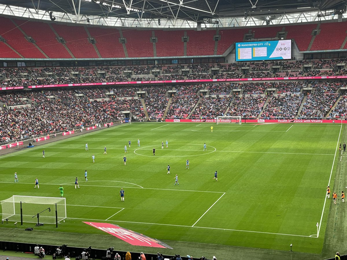 Delighted to get to watch the Women’s FA Cup Final. #letgirlsplay