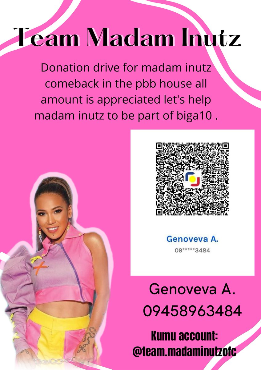 heheagainitsme's tweet photo. Hello guys let's help our madam inutz in her pbb journey again. All funds will use to voting. And any amount is appreciate .thank you guys. https://t.co/imgouQcY9m