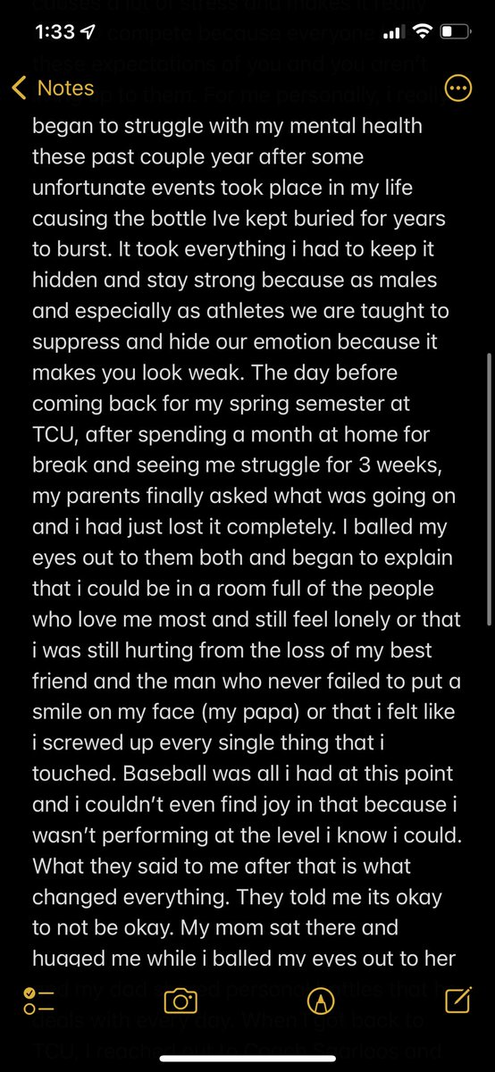 connor_oliver17's tweet photo. #MentalHealthAwarenessMonth  i couldn’t be here without the support I’ve received from my family, friends, coaches and teammates. ITS OKAY TO NOT BE OKAY https://t.co/7vrw4Tg4nv