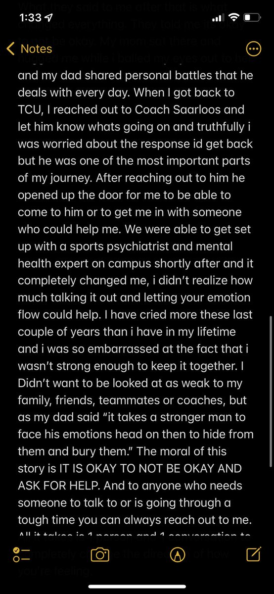 connor_oliver17's tweet photo. #MentalHealthAwarenessMonth  i couldn’t be here without the support I’ve received from my family, friends, coaches and teammates. ITS OKAY TO NOT BE OKAY https://t.co/7vrw4Tg4nv