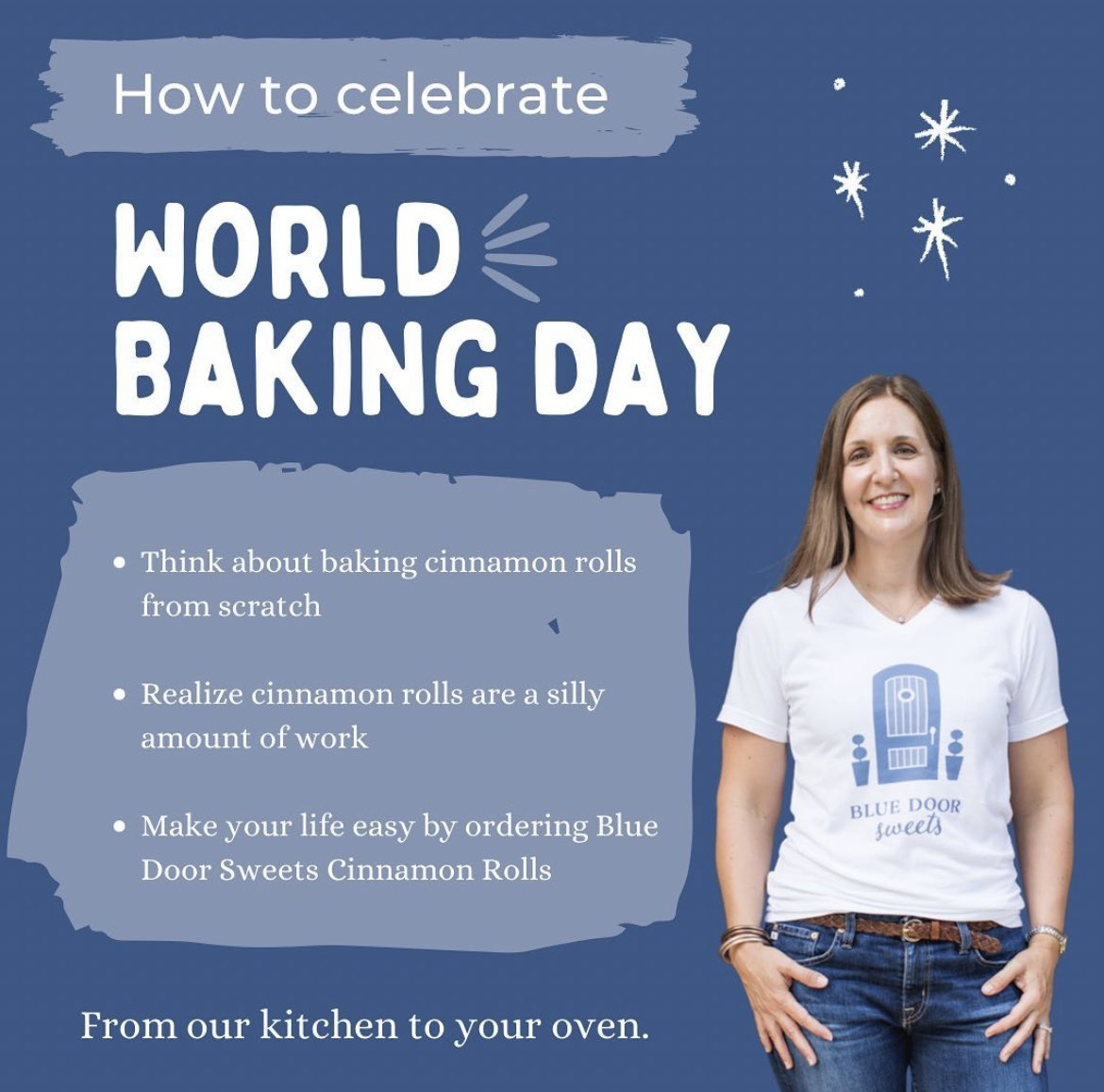 BlueDoorSweets's tweet photo. Let us take care of the #cinnamonroll baking. “From our kitchen to your oven” means we do all the work and you get all the pleasure. #WorldBakingDay #ATX https://t.co/qtVHheGtPB