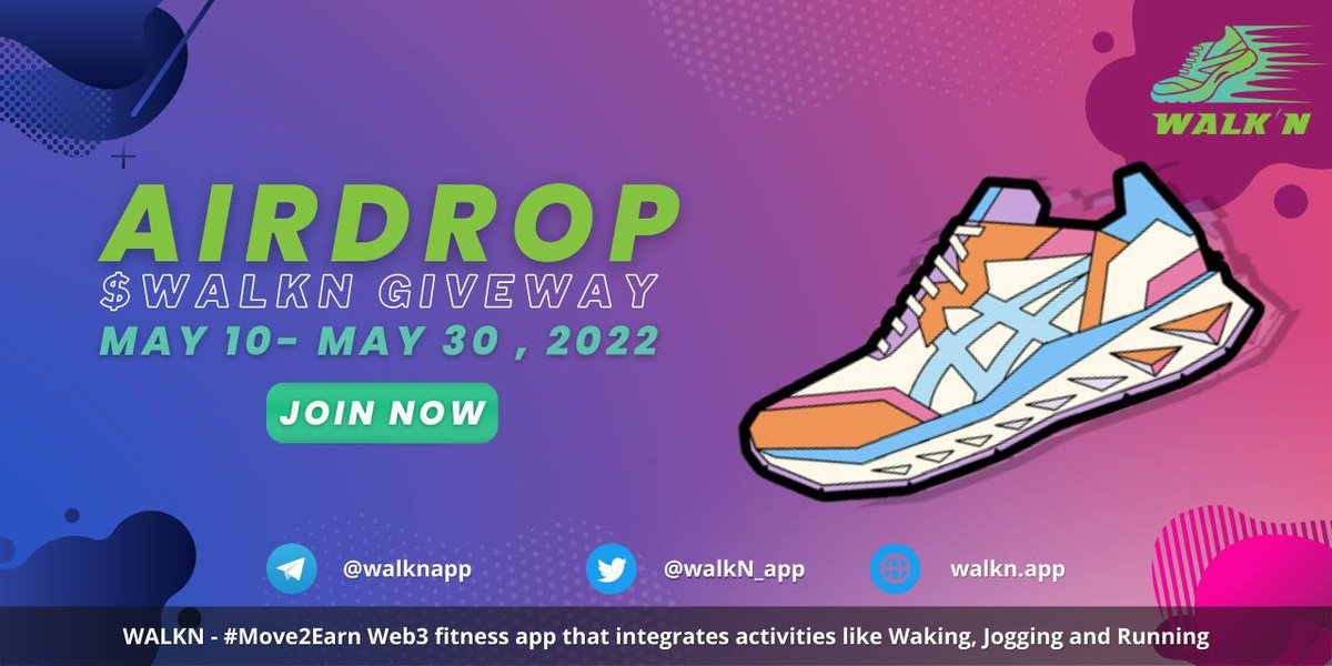 Airdrop_Fans's tweet photo. 🔥 Airdrop Fan's &amp; WALKN

ℹ Airdrop details :
🎁Joining Reward : 200 WALKN
🎉Referral reward : 1000 WALKN
(End Date: 10th June, 2022
Distribution Date: 15th June, 2022)

✅ WALKN Airdrop bot link :
https://t.co/mQ9BoGCO5F

✔ complete all tasks on the Airdrop bot
#Fans #Airdrops https://t.co/0gA3Z51rCo