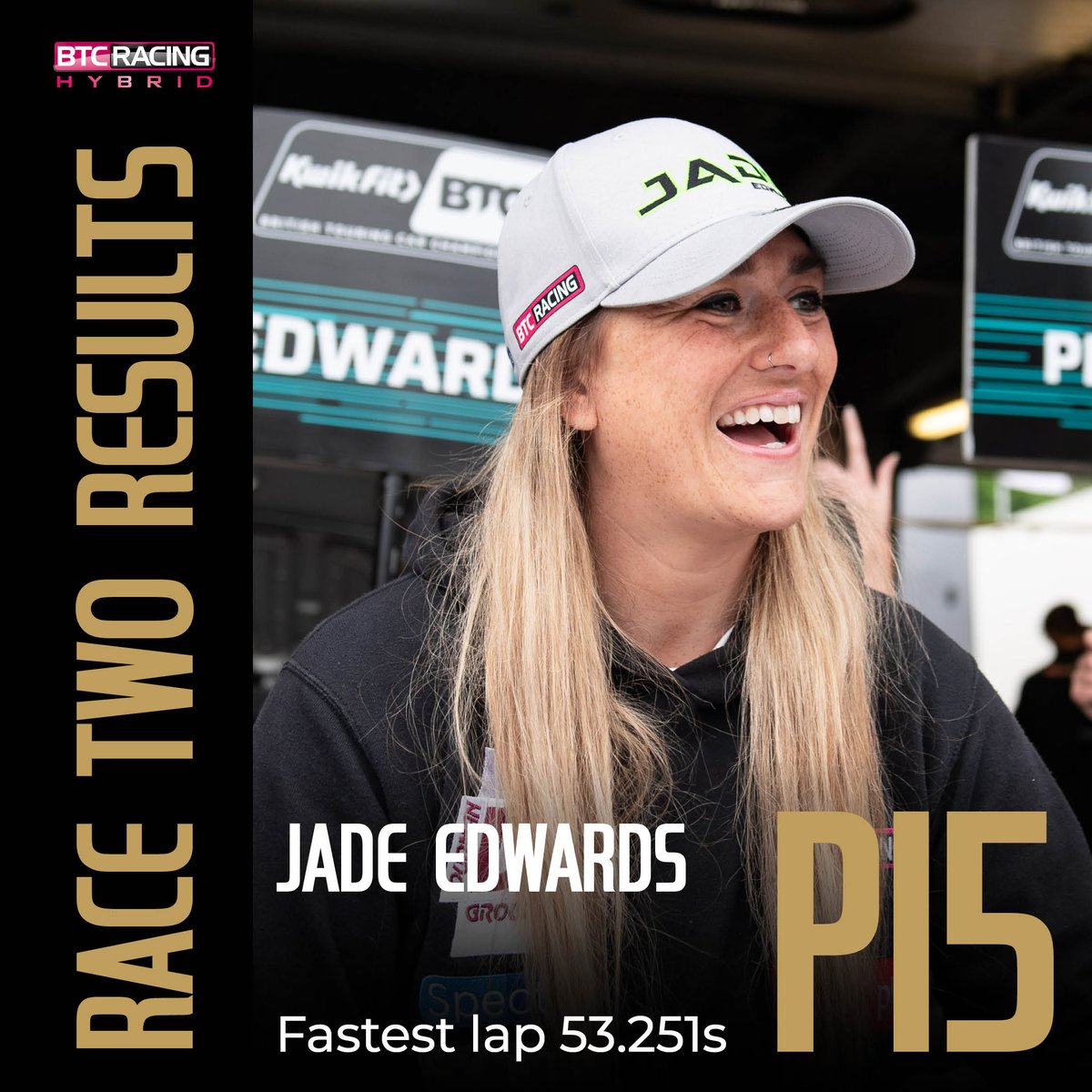 Cook strikes again⚡

<a href="/joshcook66/">josh cook</a> secures a second P1 finish for the day🏆

Jason went onto finish P13 and <a href="/JadeEdwards9/">Jade Edwards</a> scoring her first points of the season finishing in P15🔥

#wearebtc #btcracing #btcc #richenergy #joshcook #brandshatch