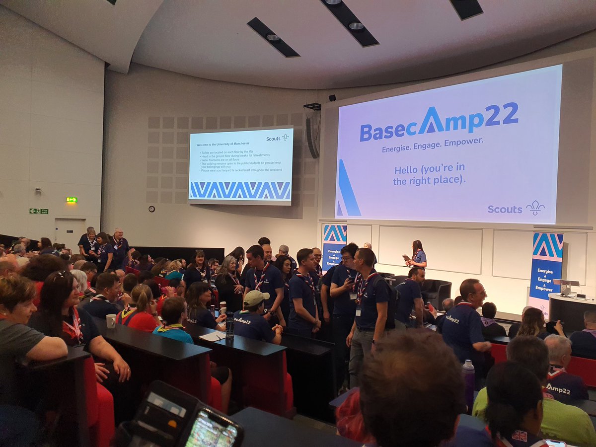 DCReiversScouts's tweet photo. So inspiring to be part of #basecamp22 with @CumbriaScoutsCC &amp; #TeamCumbria and more than 400 others from all parts of TSA https://t.co/2DRvjvzZXQ