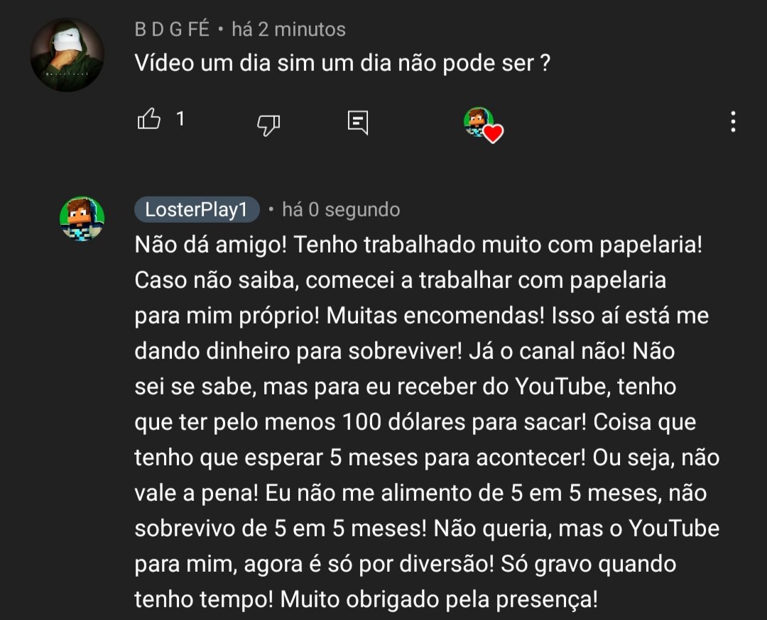 Queria muito, mas não dá!