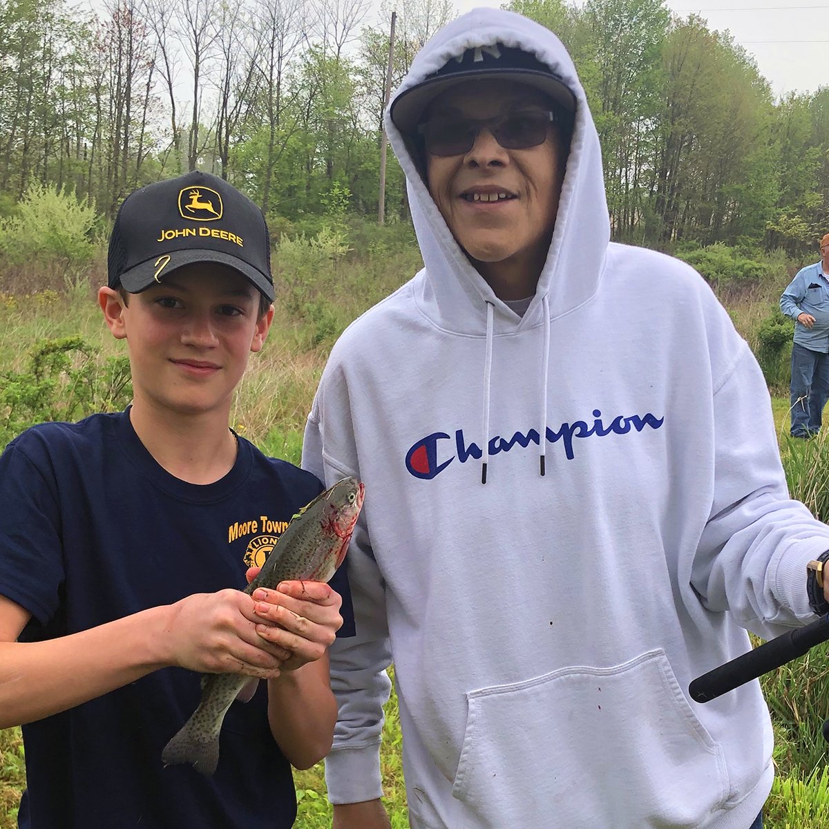 SightsforHope's tweet photo. We thank the Moore Township Lions Club for a great Lions Day of Fishing with our clients Saturday. #SightsforHope #SeizeIndependenceNow #Lions #WeServe #fishing #transformlives https://t.co/5O3w195SbL