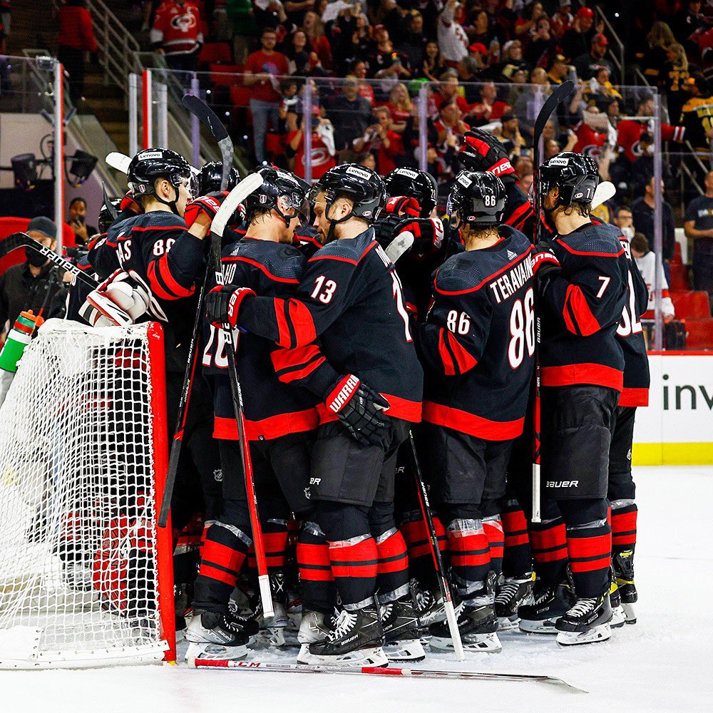 Photo of the team celebrating after the game yesterday