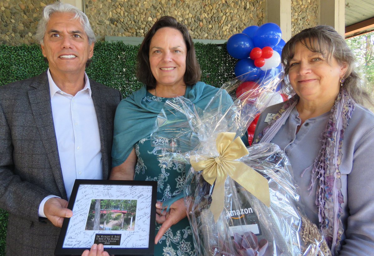 Retirement is coming up on July1. Grateful for the support of these two Trustees and the work we have accomplished at Gavilan College.