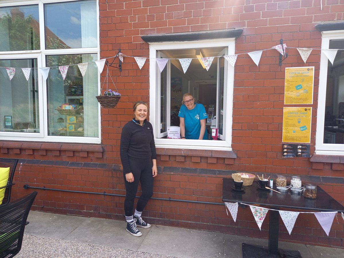 Today is Becs first full shift and she's doing fantastic 👏 🌟 The sun has been shining and it's been a busy day and we've loved every minute 🐝 'I love working at Coffee at Mencap it's given me lots of confidence.' - Bec #equalitymatters #coffeeatmencap #InclusiveWorkplace