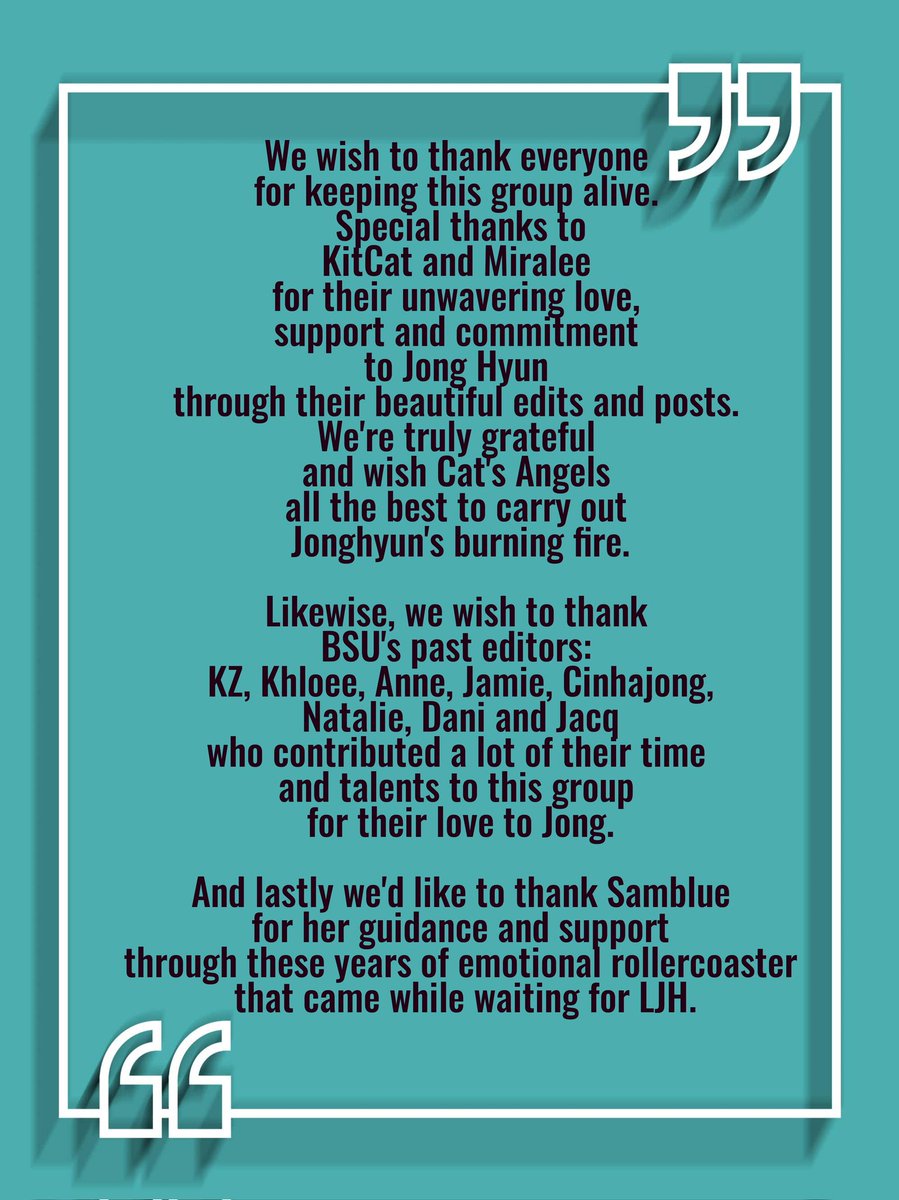 UnitedBurning's tweet photo. "This is not a goodbye, it's a see you later"

@KitCat_K2
@MiraLjh
@samblue69
@cinhajong

Thank you everyone! https://t.co/QSRCi40J78