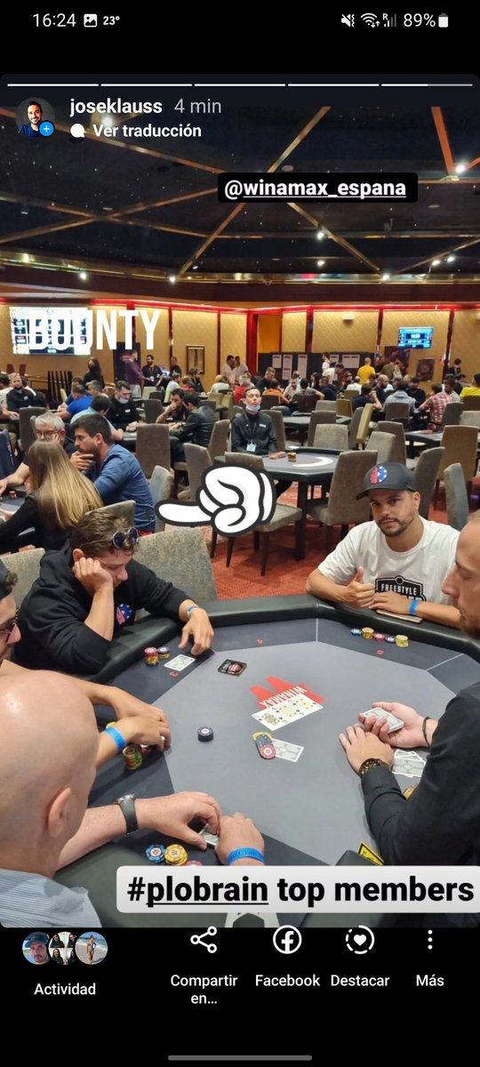 BrainPlo's tweet photo. PLO BRAIN ROYAL OMAHA en pista!! 🔥🔥🔥🔥 @Winamax_Espana #WPOMadrid #plobrain #potlimitomaha https://t.co/a9JVwXQQyA