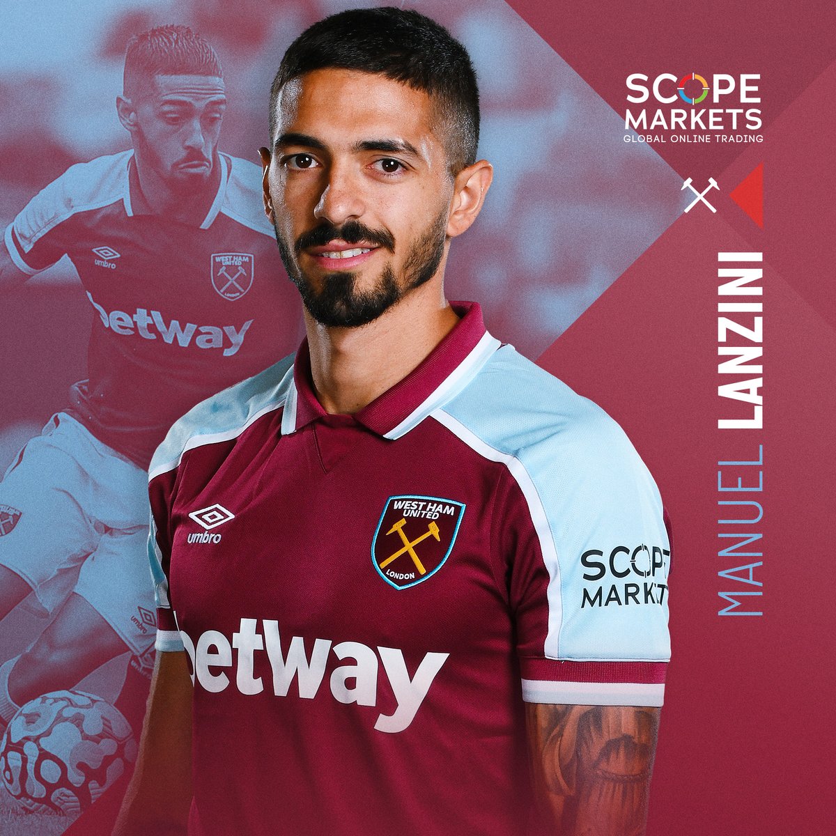 WestHam's tweet photo. Mr West Ham is on. ⚒❤️

@Scope_Markets | #WHUMCI 2-2 (77) https://t.co/zy2gV055qc