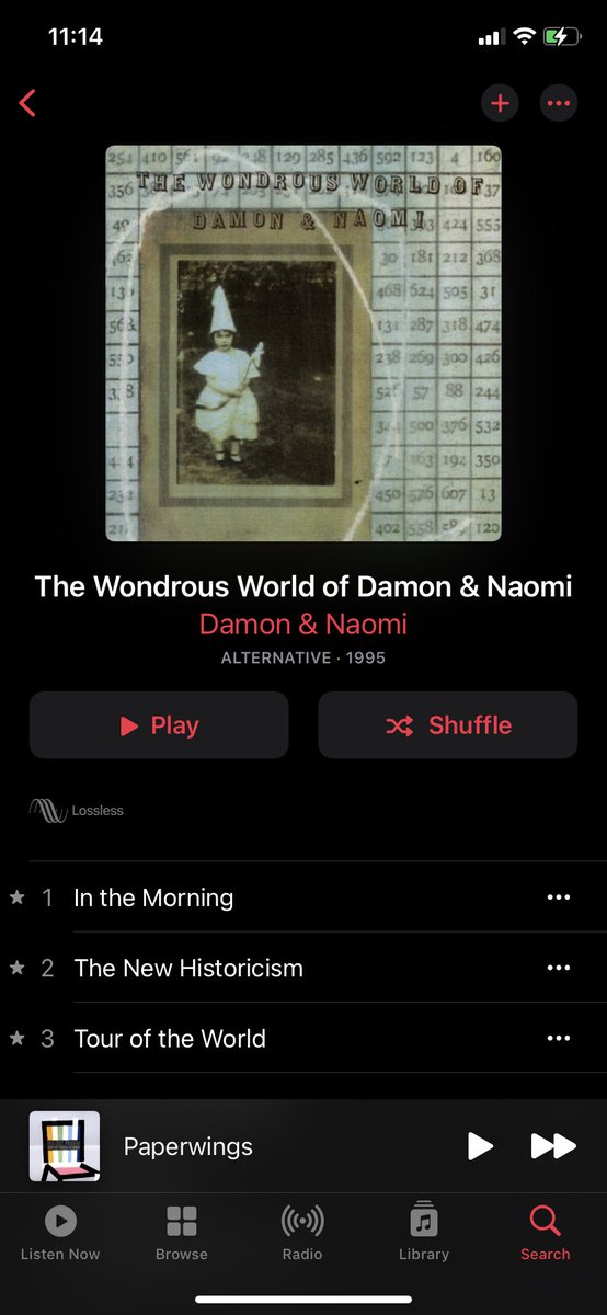 ItsMeDevinRose's tweet photo. #MySubPopReview 90. #DamonandNaomi ALBUM The Wondrous World of Damon & Naomi 1995. This album is a delight. A simplistic folk album with a romantic side. I listened to this while messing about in my kitchen and absolutely fell in love with it. Brought me back to the 90βs 3.25/5. https://t.co/1p4Gv7IoiW