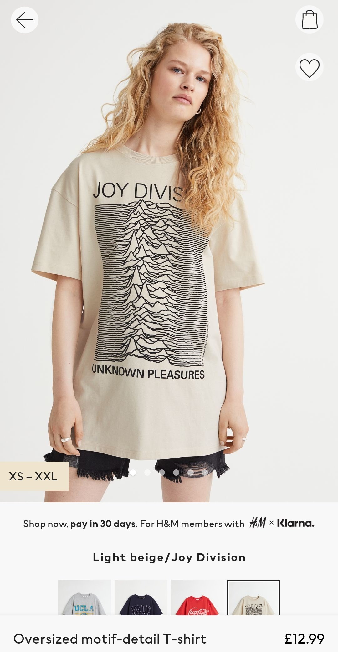 Joy division hm sale
