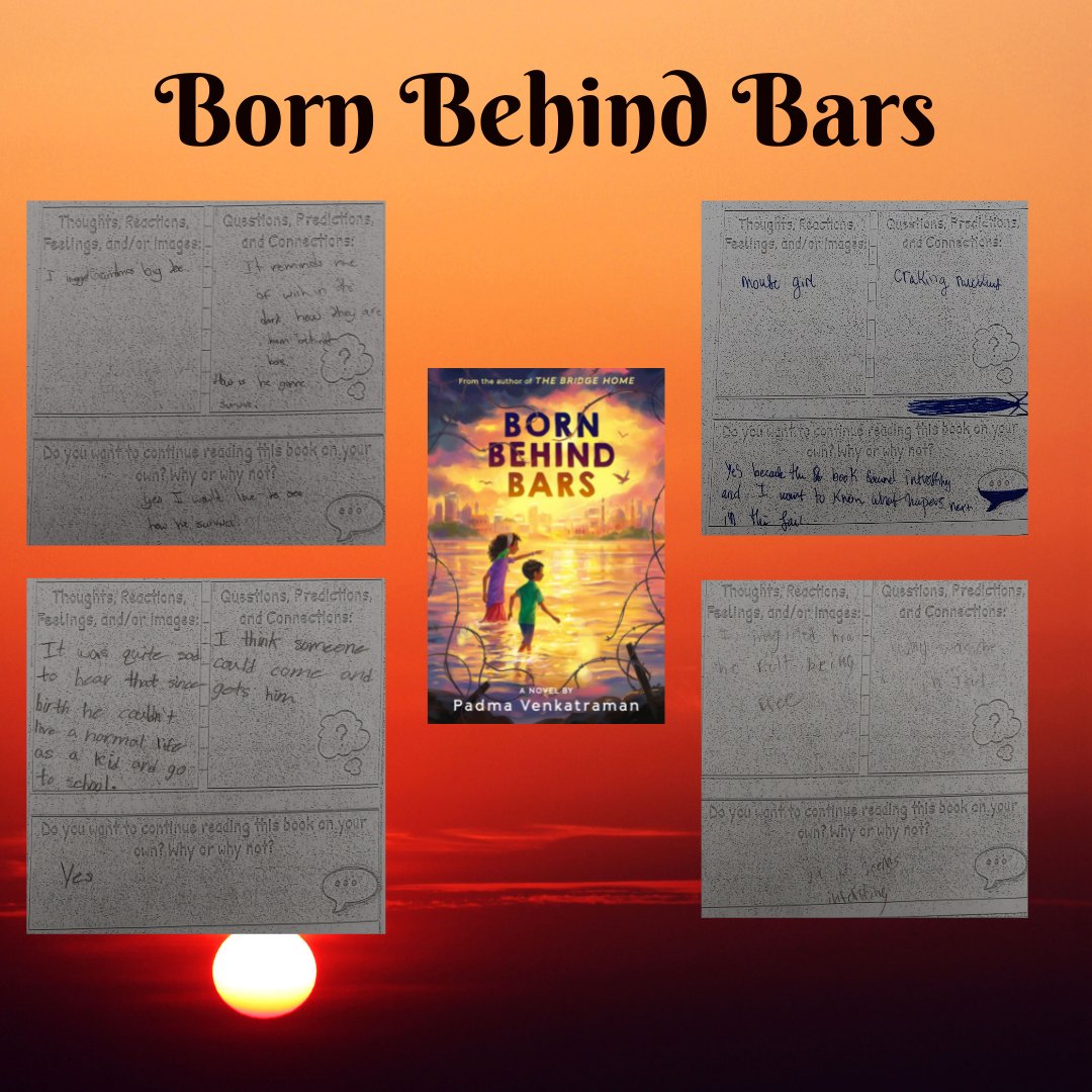 ctriggioNPSD's tweet photo. Born Behind Bars by @padmatv really pulled Ss in during First Chapter Friday. Many mentioned the vivid imagery while one made a connection to another FCF book that she decided to read, A Wish in the Dark by @soontornvat #igKnight #ELARECESS @megburkeNPSD https://t.co/ALJxlpfc4i