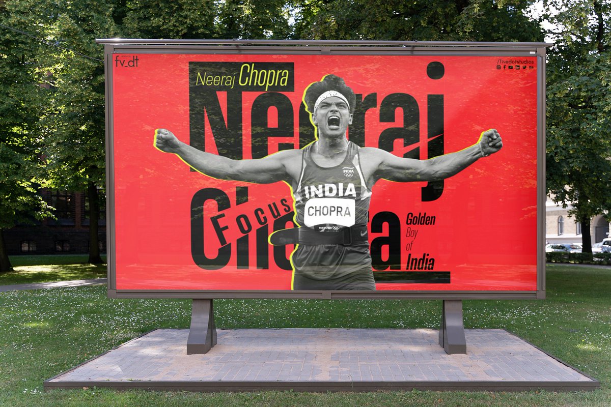FiveDotStudios's tweet photo. Poster Design for our Nation's Pride - Olympic Gold Medalist Neeraj Chopra
Looking for a perfect design for your perfect brand ?
Weโre just a DM or Call away: +91-9667945362
#fvdt #graphicdesign #branding #creativity #design #brand #like #food #neerajchopra #gold #olympics https://t.co/cT2qVNIJ4C