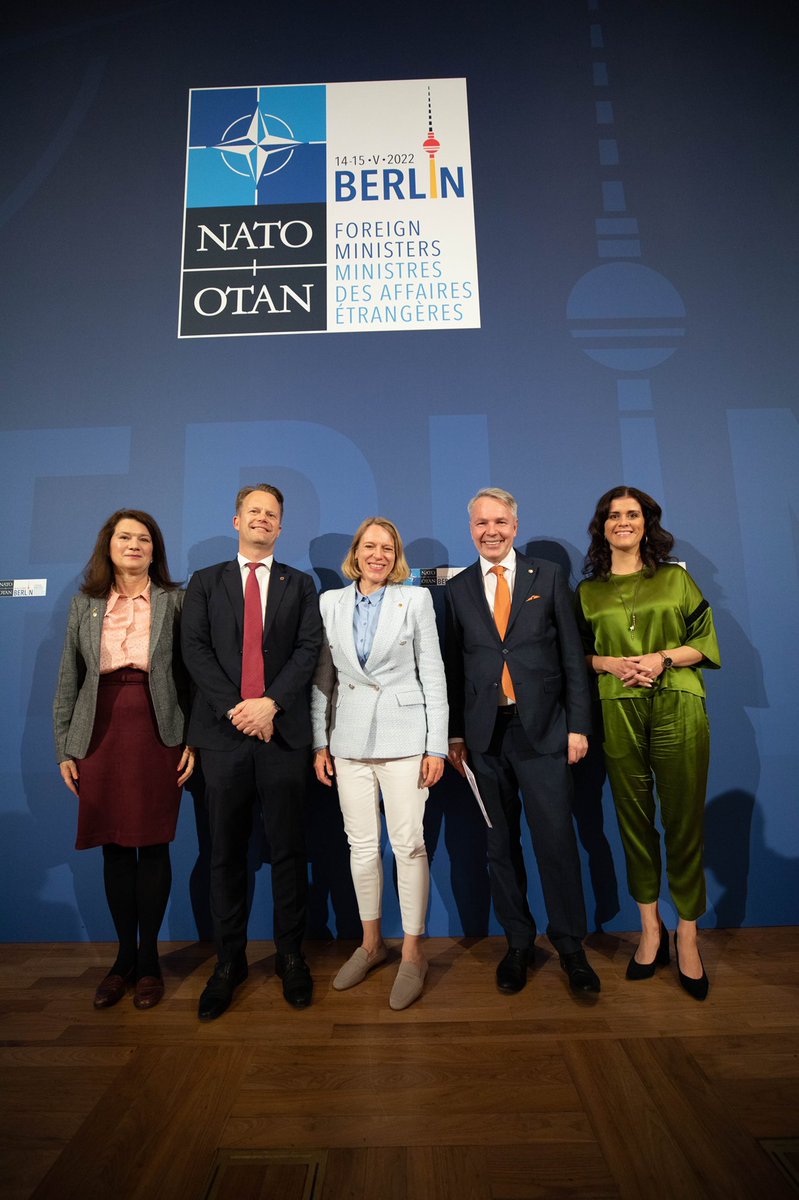 JeppeKofod's tweet photo. DK would fully welcome Sweden &amp; Finland in NATO. Should they apply, 🇩🇰 will work for a swift accession process. A historic opportunity to strengthen the Nordic defense and security coorporation #WeAreNATO #dkpol https://t.co/9vjA825u5y