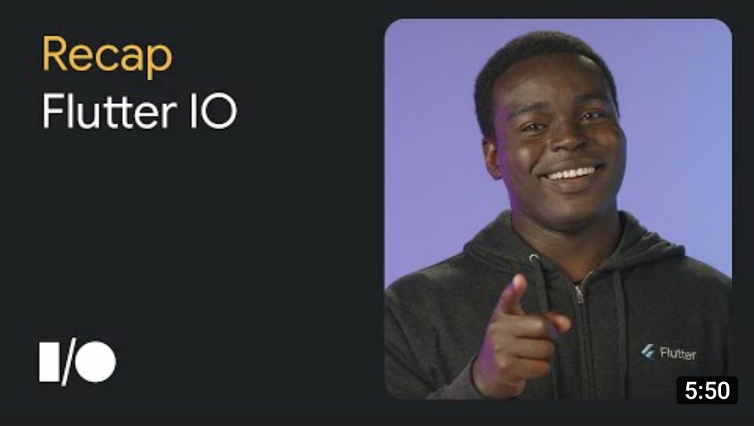 flutterconfes's tweet image. Flutter at #GoogleIO2022 
Recap in 5&apos;
▶️ youtu.be/OOHr8cn2Z0g
