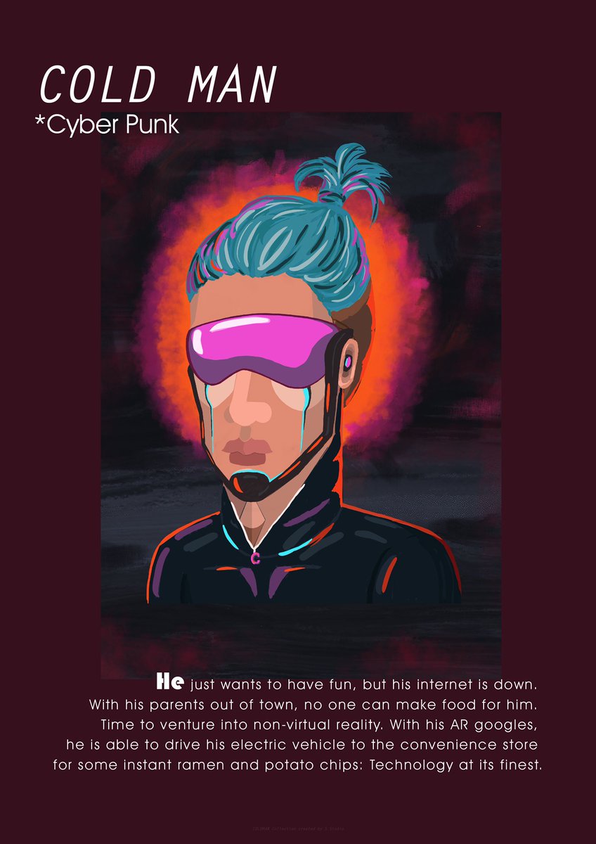 CollectionCold's tweet photo. In the world of #cyberpunk, what you will do when the internet is down. Let’s read the story of #Cyber #Punk . 🕶 Be the early bird and join the #ColdManhood 🍾️
🍾️👀First 888 to follow + RT : OG
Must TAG 3 Friends
#NFT #NFTGiveaway #crypto #luna #artist #art https://t.co/Ug3oeDLL1l