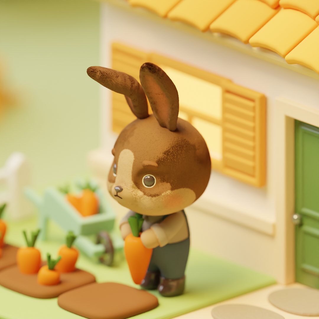 poyofview's tweet photo. Mr. Bunny and his tiny home

#blender #Blender3d #b3d #3danimation #3dart #blenderender https://t.co/tHgTKhd8wc