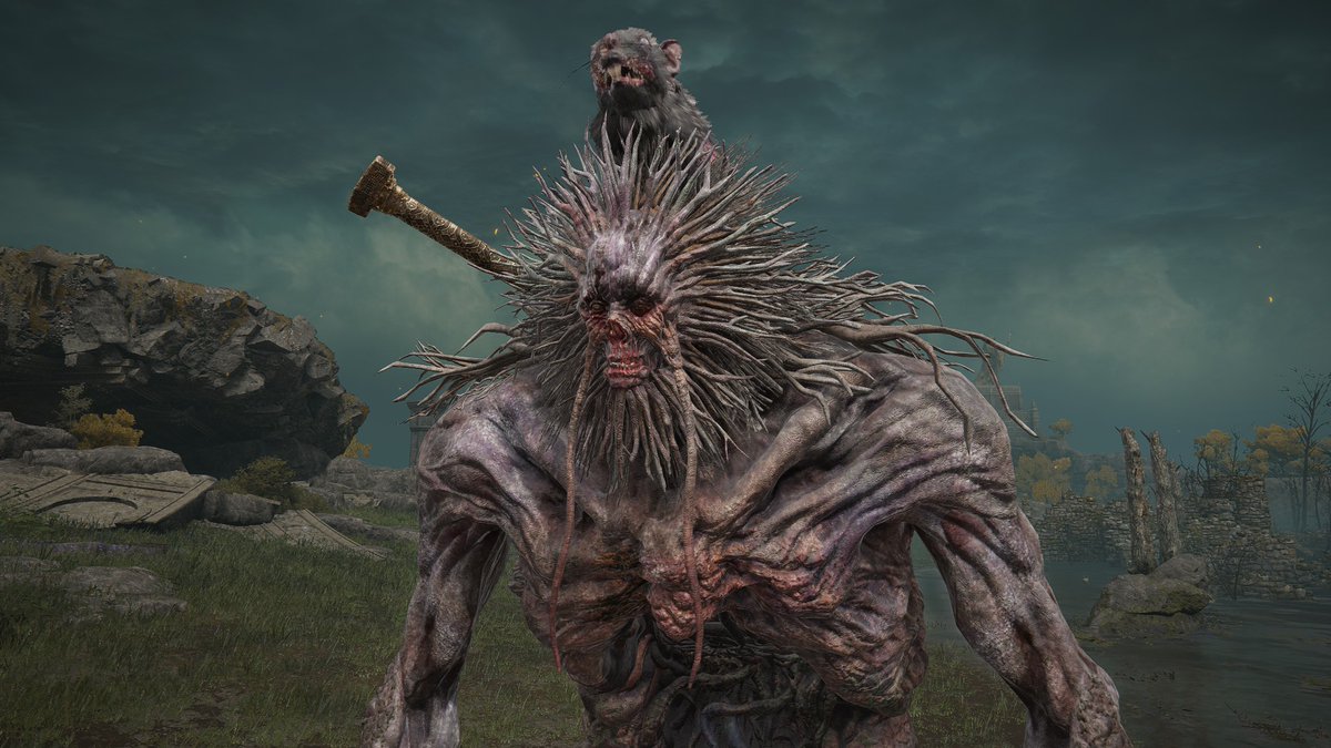 ZullieTheWitch's tweet photo. One overlooked opportunity with the ride system is that they could've had a boss that's a troll with a rat on his head that is controlling his actions. https://t.co/ZSJ69iJmCR