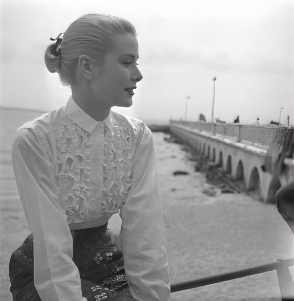 grace kelly photographed in cannes, may of 1955