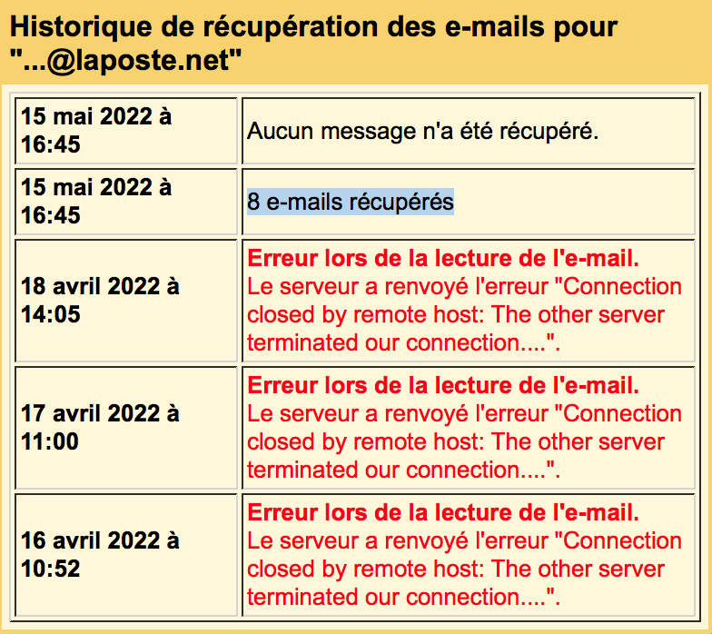 JVconseil's tweet photo. 💡L'accès aux serveurs POP/SMTP de la messagerie #LaPoste est rétabli si l'on change son mot de passe par la procédure “Vous avez oublié votre mot de passe?” 👉 https://t.co/7n8xtRLijZ

Cela suppose d'avoir fourni une adresse email secondaire✉️ https://t.co/r63zHjGPcJ