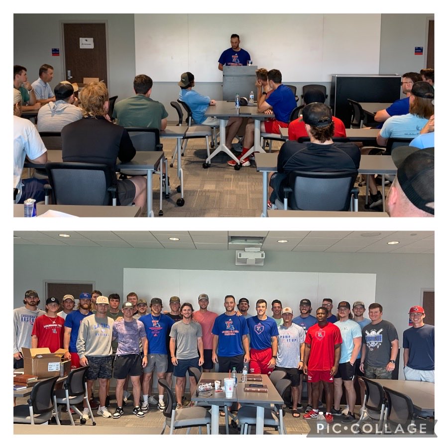 LaneBurroughs23's tweet photo. Holy Smokes!!! Sr LHP ⁦@CadeGibson7⁩ absolutely bringing the heat in final home chapel of the year. Outstanding message. I’m in awe!! Thank you so much lefty! What a journey!#Sacrifice #Courage #JYD https://t.co/uDy437B2oq