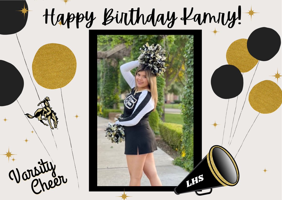 Happy Birthday Kamry! We hope your day is extra special. 🖤💛📣🧁