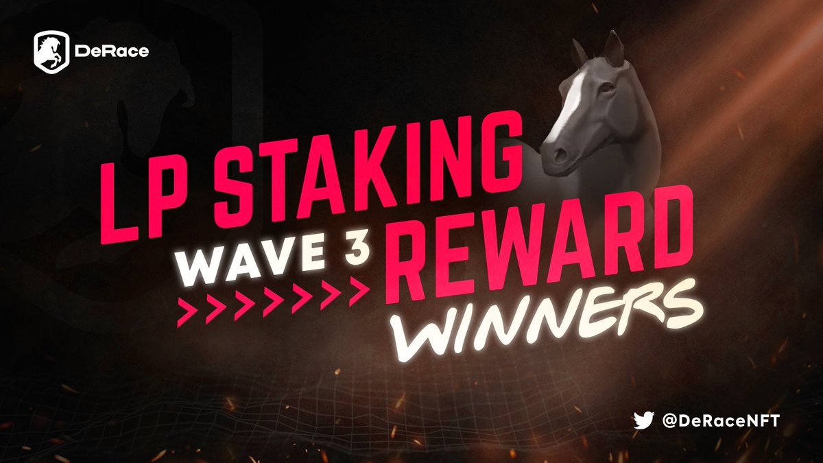 zkRace (@zk_race) on Twitter photo The winners of #DeRace LP Staking Wave 3 on <a href="/UNCX_token/">UNCX Network</a> have been revealed
🔎bit.ly/DeRace_Wave3_R…
🔥New $DERC-USDC LP farm is LIVE on UniCrypt & brings AMAZING rewards🔥
🤯 Current APR of almost 100%
🐎 Gen 0 #NFT horses
🗝️ NFT chests & keys
🐴 DJC avatars
Don’t miss out! The winners of #DeRace LP Staking Wave 3 on <a href="/UNCX_token/">UNCX Network</a> have been revealed
🔎bit.ly/DeRace_Wave3_R…
🔥New $DERC-USDC LP farm is LIVE on UniCrypt & brings AMAZING rewards🔥
🤯 Current APR of almost 100%
🐎 Gen 0 #NFT horses
🗝️ NFT chests & keys
🐴 DJC avatars
Don’t miss out!