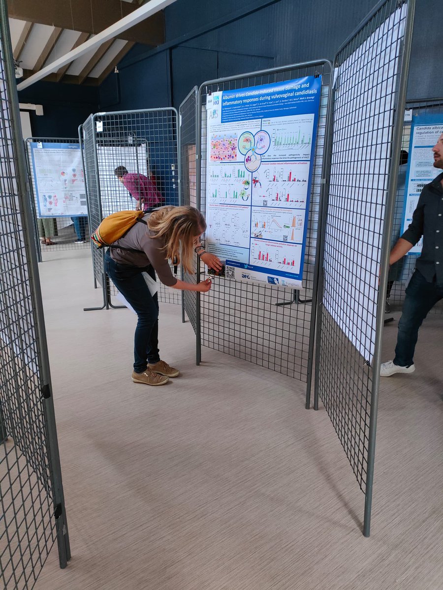 mpm_hki's tweet photo. Getting ready for the first #HFP2022 poster session! Come by and hear about exciting #Candida research from @jlspragu (73-A), @Lydia_Kasper (28-A) and @MogaveroSelene (31-A) 🤩 https://t.co/imHONkckS2