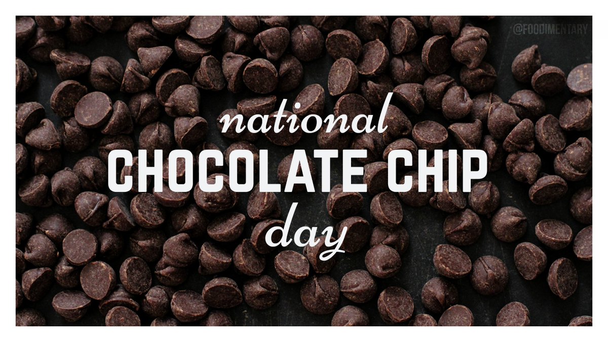 For all you #chocolatechip lovers out there, todays your day! grab that bag of #chocolatechips and either eat them,, or create something amazing with them! #nationalchocolatechipday