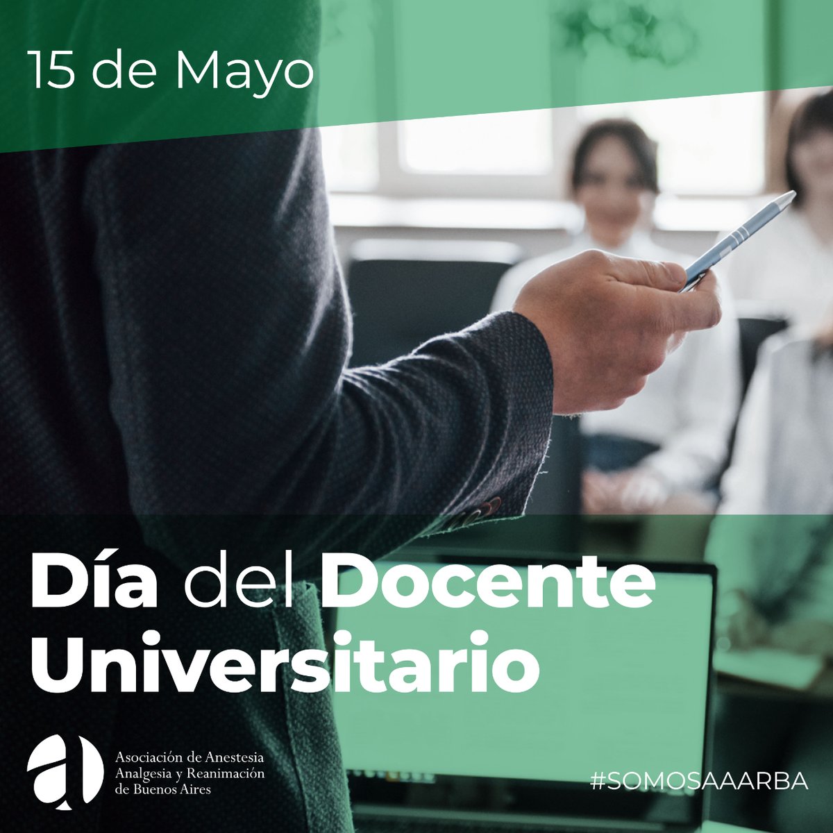 AAARBAcientific's tweet photo. En esta fecha especial queremos agradecerles a todos los docentes universitarios por su invaluable labor diaria, formando a los profesionales del mañana.  

#DiaDelDocenteUniversitario #15DeMayo #Educacion #SomosAAARBA https://t.co/CkwQwDspXf