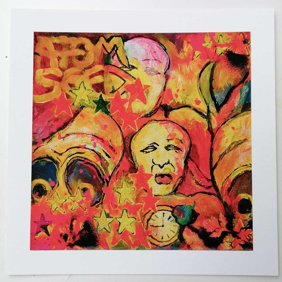 Sean_Worrall's tweet photo. The @artcarbootfair goes on today and until Monday evening on-line, entry is now free, most of the Electric paintings are sold now but there are limited edition prints of each one - https://t.co/PDbzKT3MhB #kiss #KingDrimson #AtomSeed #Painting #Art #ArtCarBootFair https://t.co/LJPA2Jvjaj